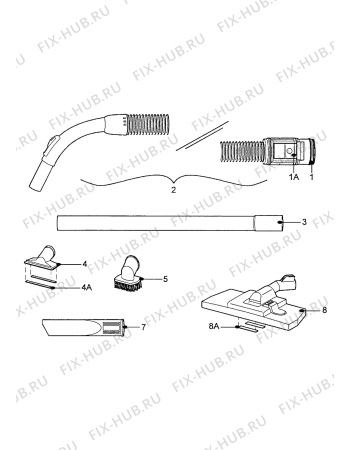 Взрыв-схема пылесоса Electrolux Z2561 - Схема узла Accessories